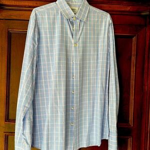 3 men’s dress shirts with French cuffs.